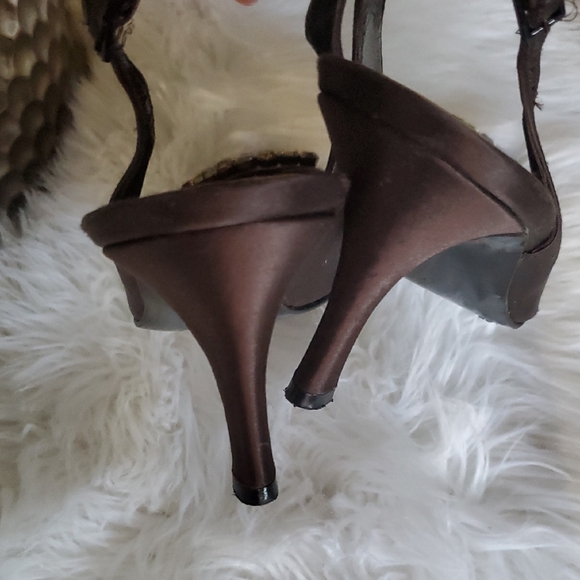 Stuart Weitzman Chocolate Embellished Heels - Picture 5 of 11